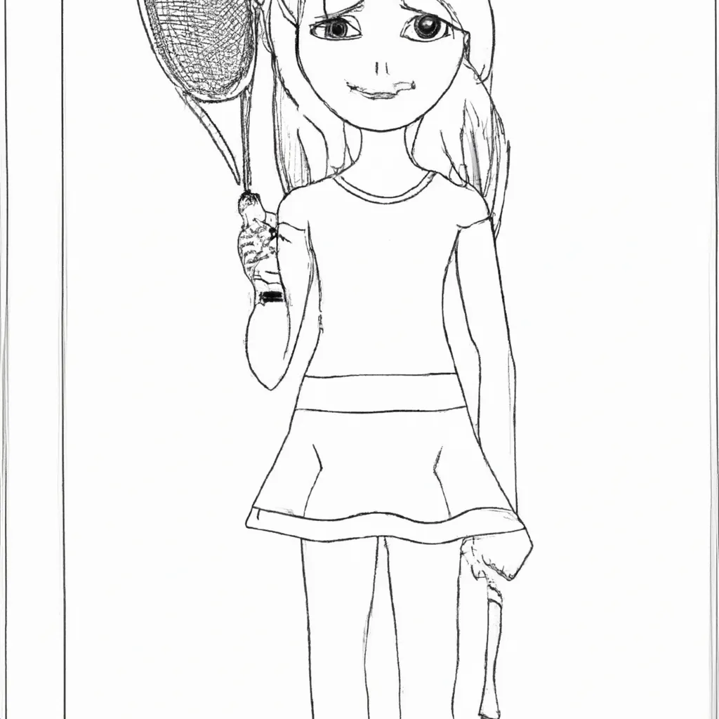 desenhos menina raquete imprimir colorir 12 desenhos menina raquete imprimir colorir 12