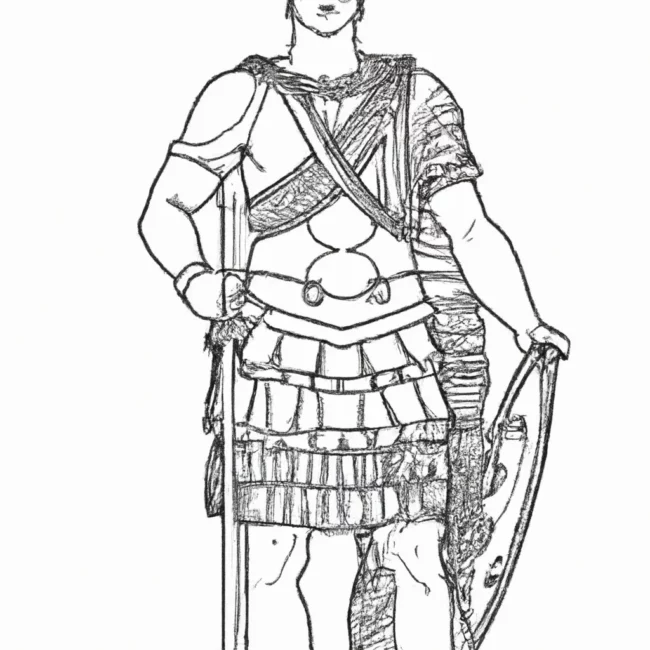 desenhos imperador romano imprimir colorir 12