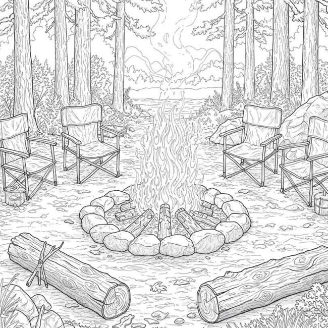 desenhos de circulo de fogo para colorir e pintar 2