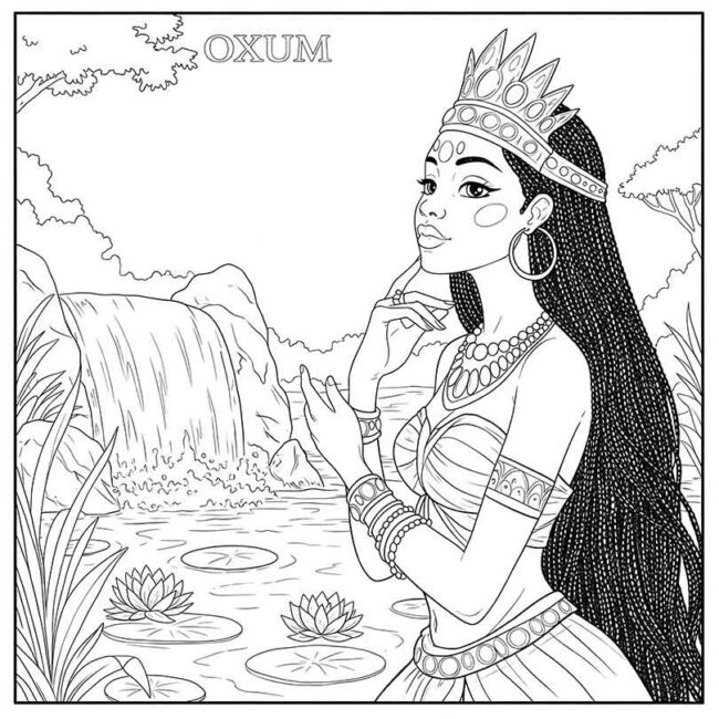 desenhos de oxum para colorir 3 desenhos de oxum para colorir 3