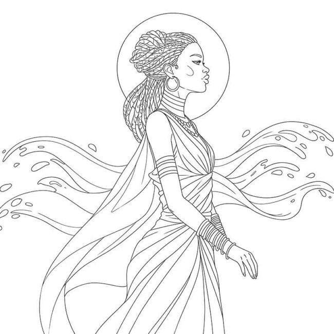 desenhos de oxum para colorir 1 1