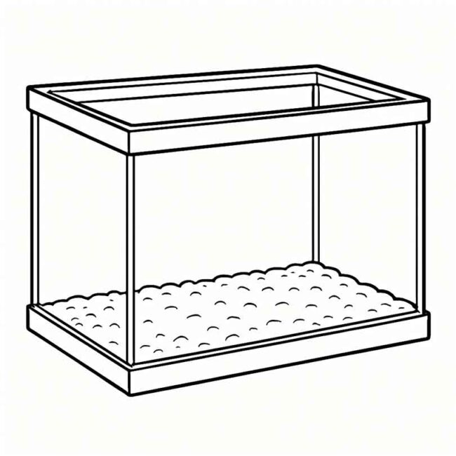 desenhos de aquario vazio 1