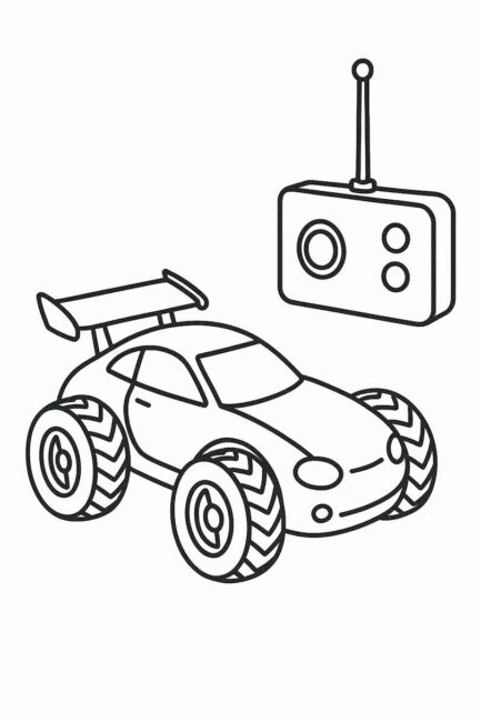 desenhos de carrinho de controle remoto para colorir 4