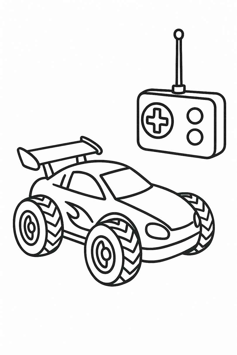 desenhos de carrinho de controle remoto para colorir 2 1