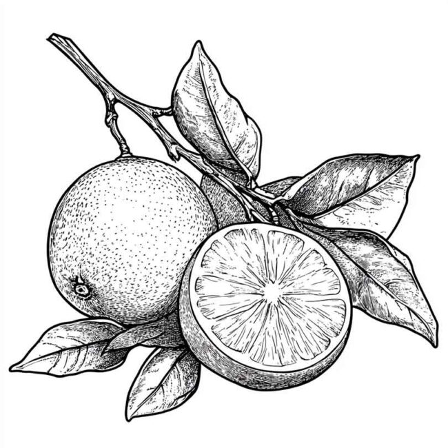 desenhos de bergamota para colorir 8