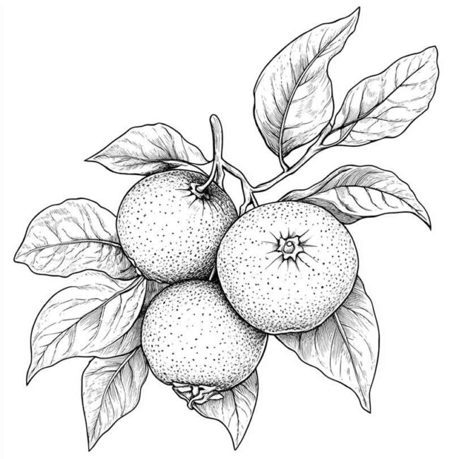 desenhos de bergamota para colorir 9