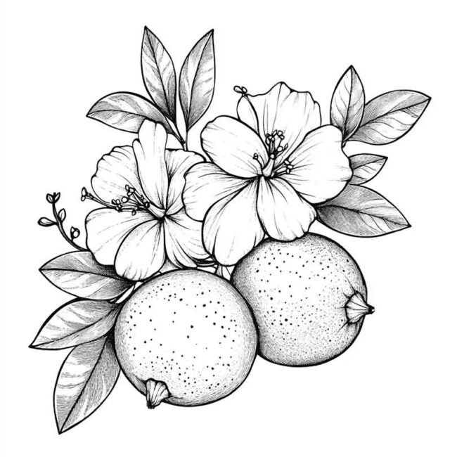 desenhos de bergamota para colorir 2