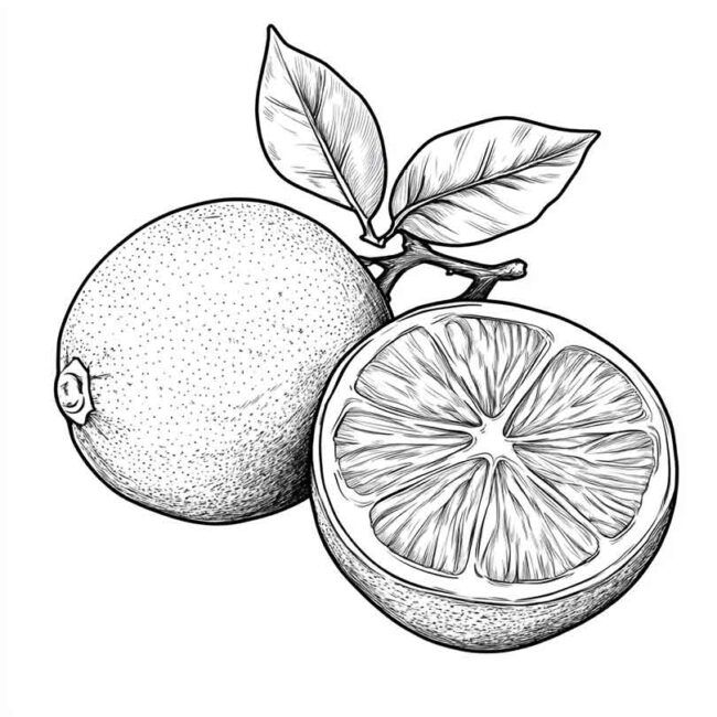 desenhos de bergamota para colorir 6