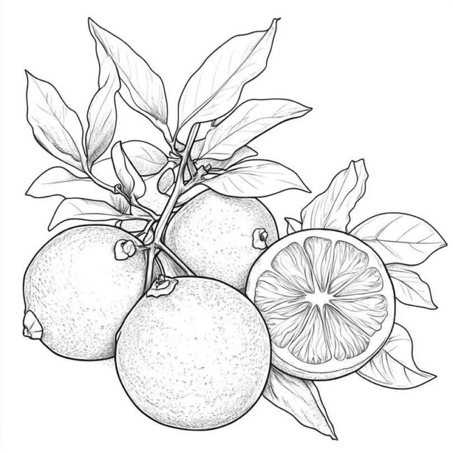 desenhos de bergamota para colorir 12