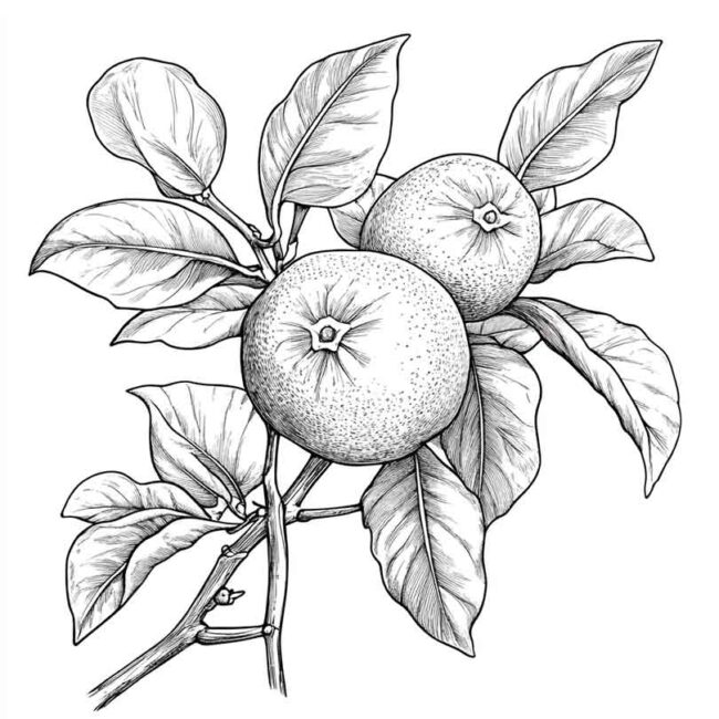 bergamota para pintar 1