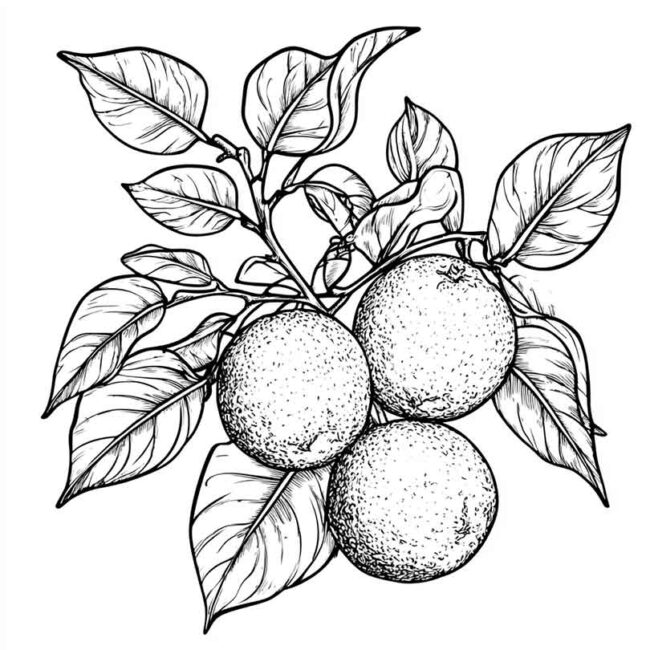 desenhos de bergamota para colorir 5
