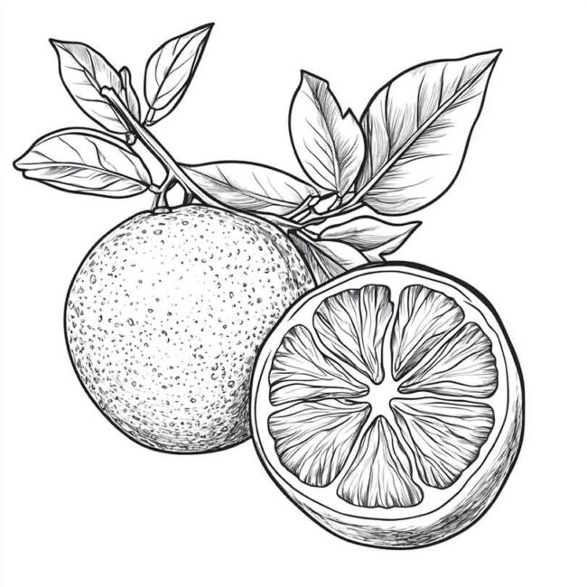 desenhos de bergamota para colorir 11