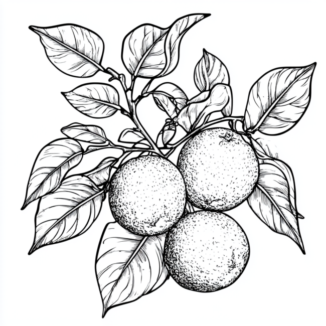 desenhos de bergamota para colorir 5