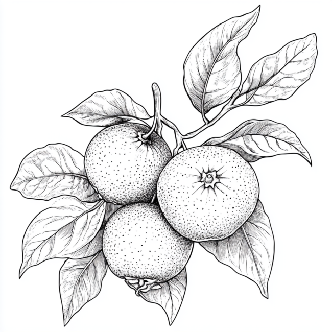 desenhos de bergamota para colorir 9