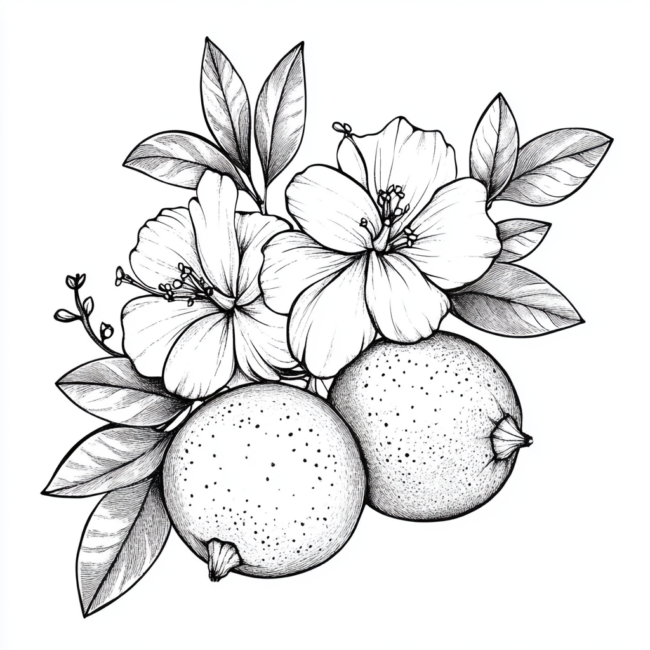 desenhos de bergamota para colorir 2