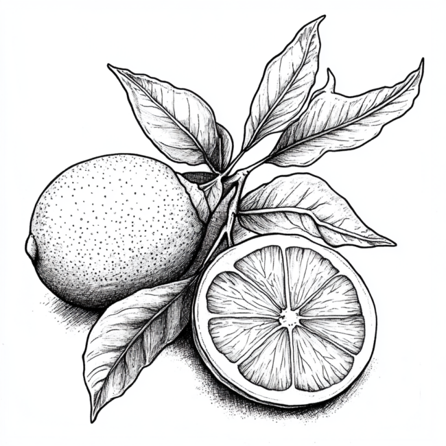 bergamota para pintar 2