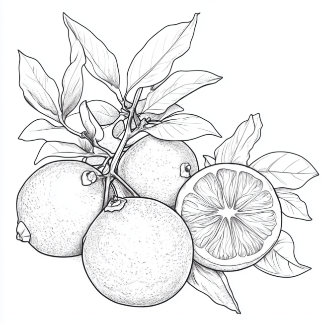 desenhos de bergamota para colorir 12