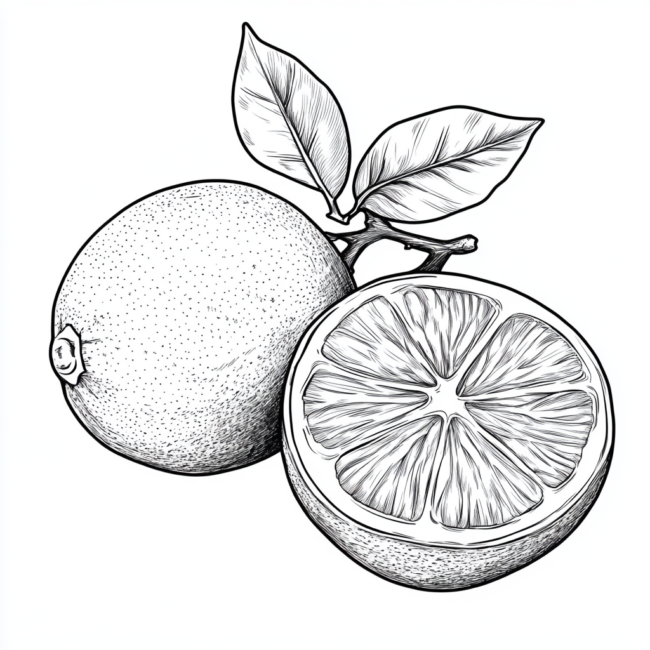 desenhos de bergamota para colorir 6