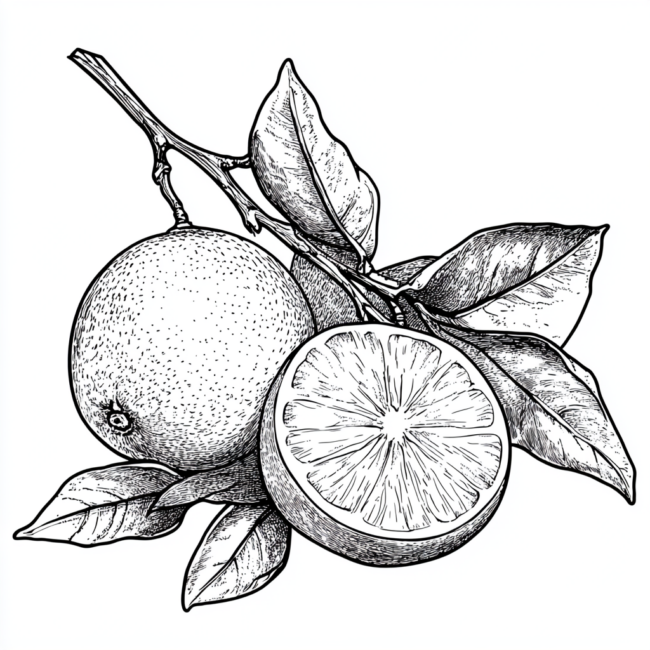 desenhos de bergamota para colorir 8