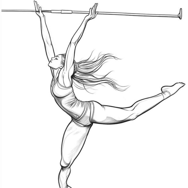 ginastica acrobatica para colorir 9