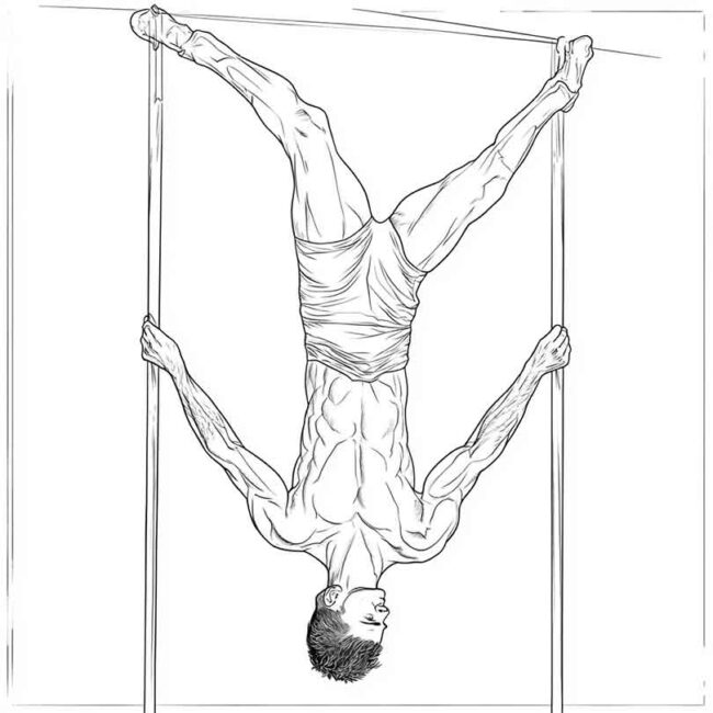 ginastica acrobatica para colorir 7