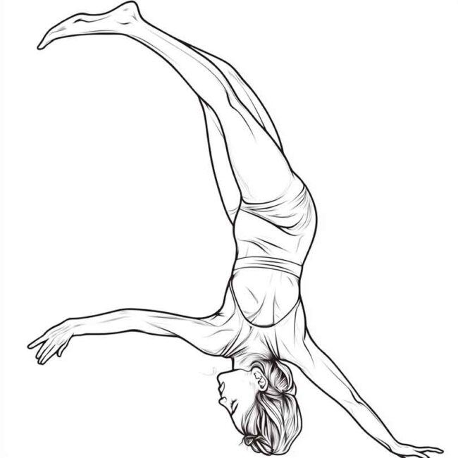ginastica acrobatica para colorir 5