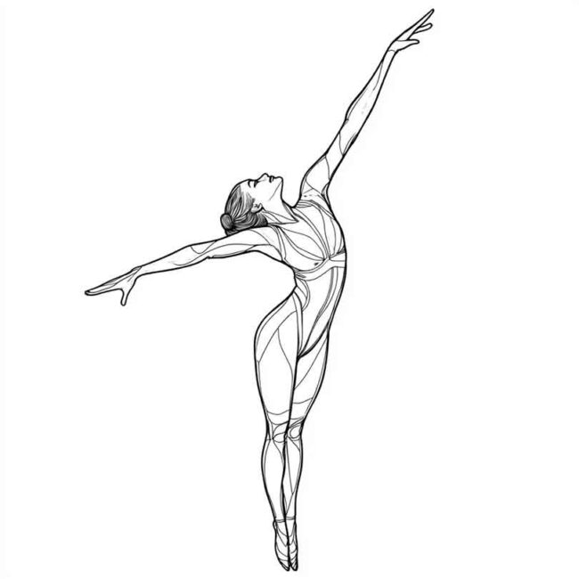 ginastica acrobatica para colorir 6