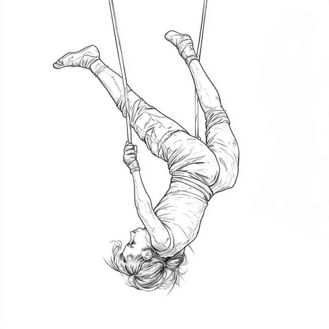 ginastica acrobatica para colorir 3