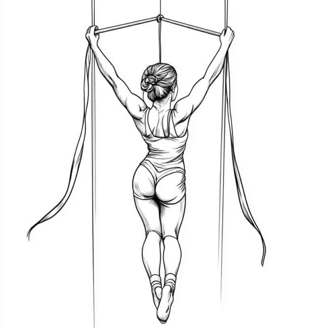 ginastica acrobatica para colorir 4