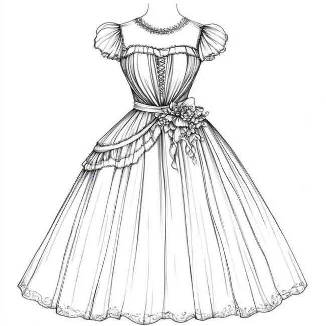 desenhos de vestidos 9 desenhos de vestidos 9
