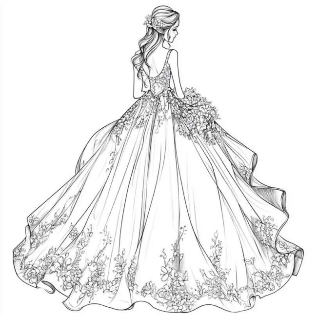 vestidos de prenda para colorir 2 vestidos de prenda para colorir 2