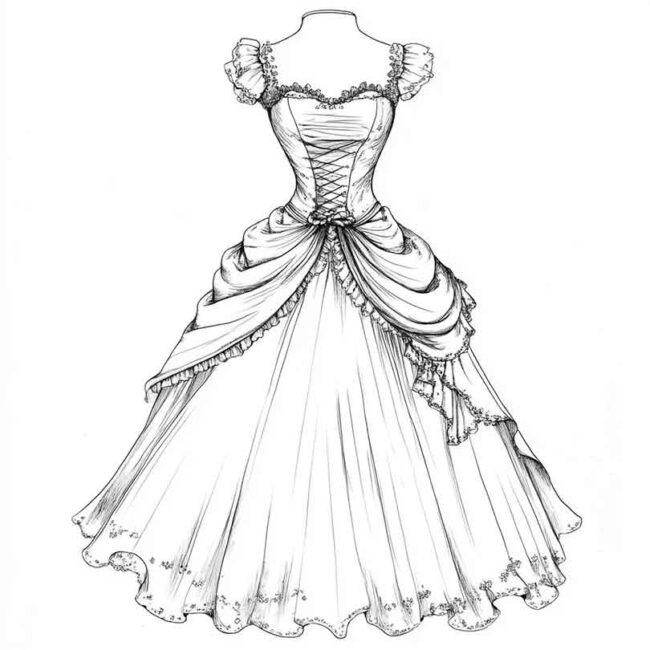 desenhos de vestidos 4 desenhos de vestidos 4