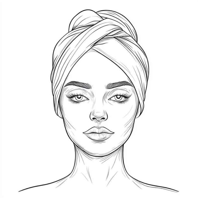 skincare para colorir 23