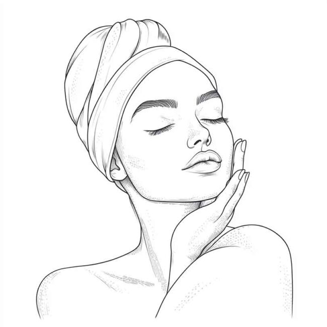 skincare para colorir 22