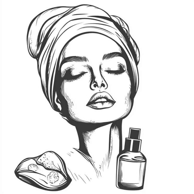 skincare para colorir 3