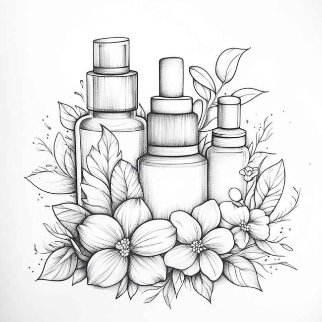 skincare para colorir 11