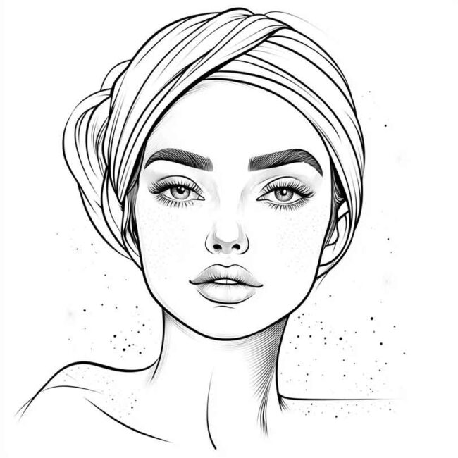 skincare para colorir 4