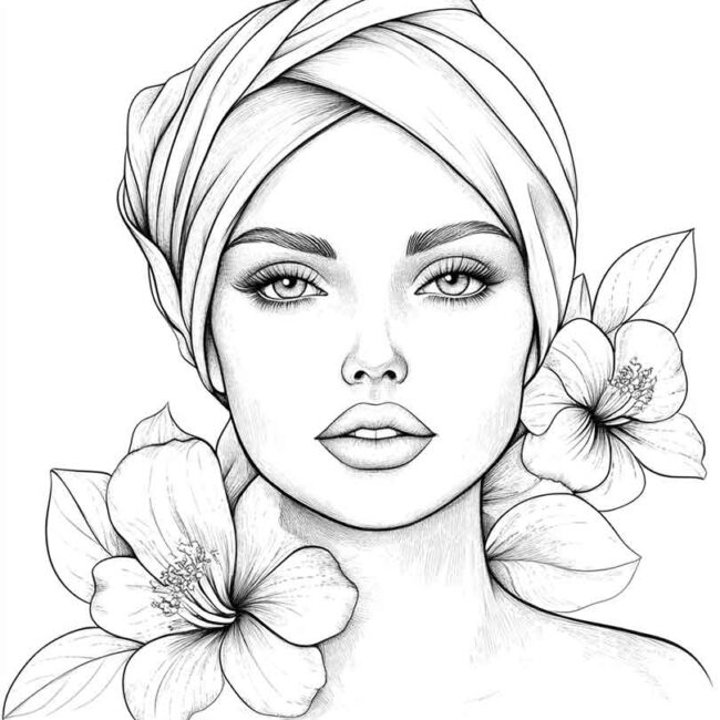 skincare para colorir 26
