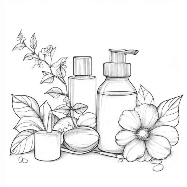 skincare para colorir 18