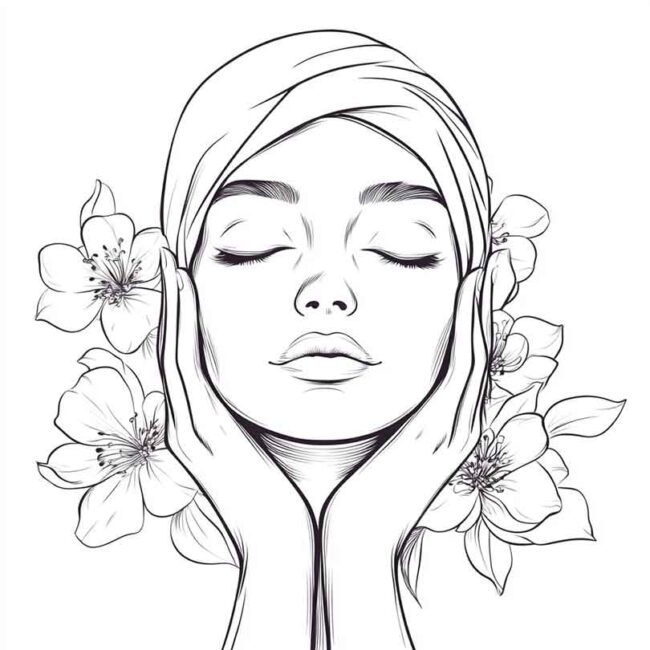 skincare para colorir 5