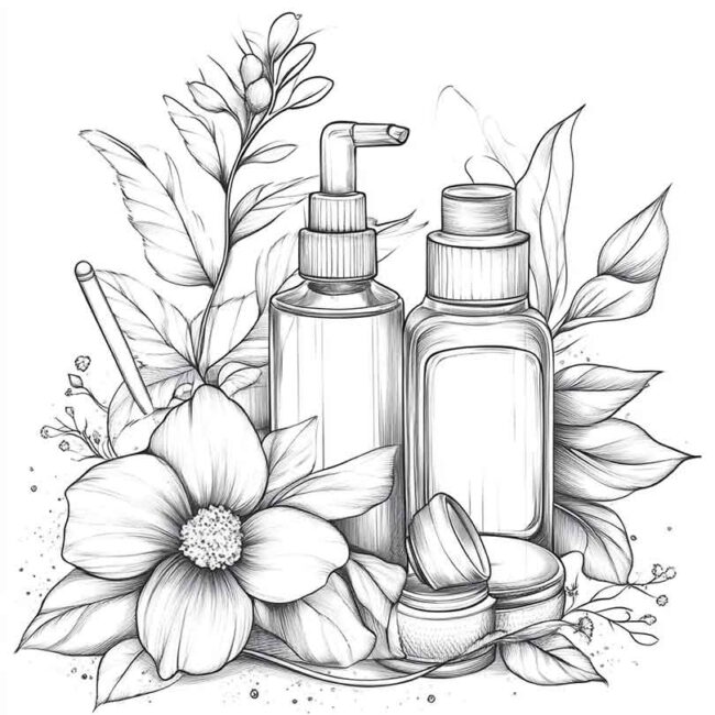 skincare para colorir 10