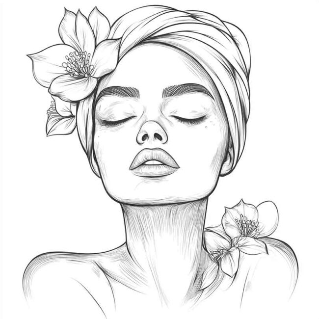 skincare para colorir 21
