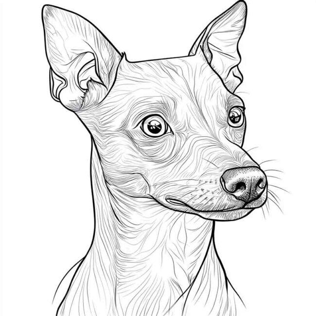 pincher para colorir 7