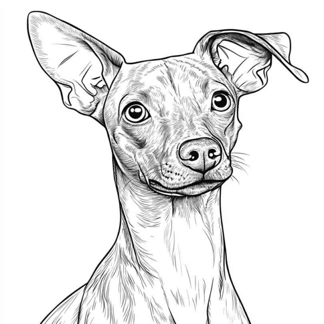 pincher para colorir 3