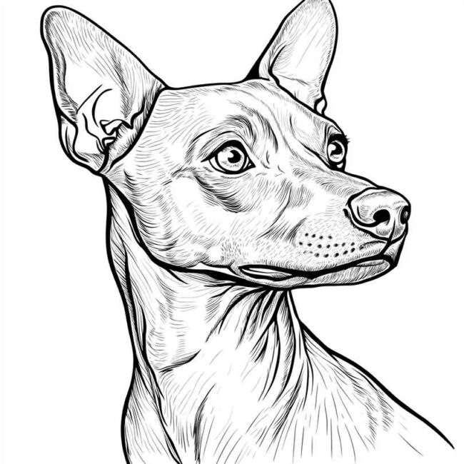 pincher para colorir 17