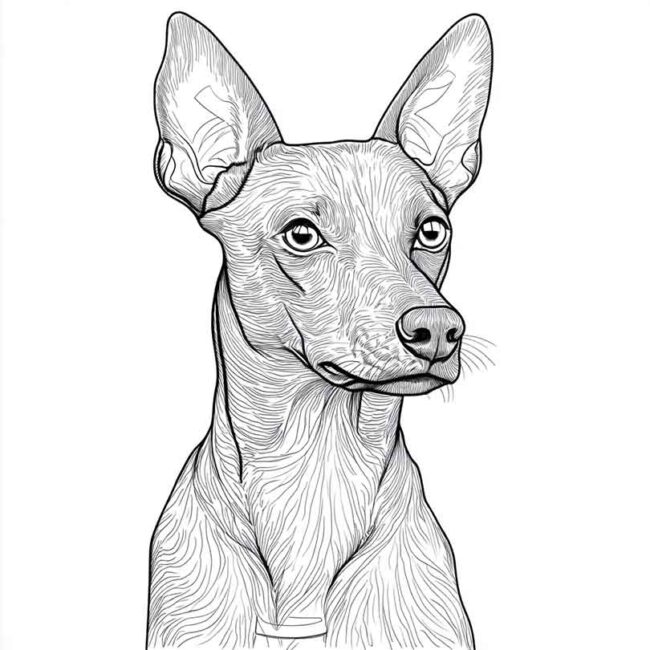 pincher para colorir 4