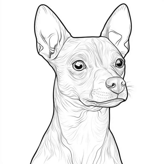 pincher para colorir 1