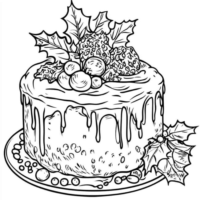 panetone para colorir 6