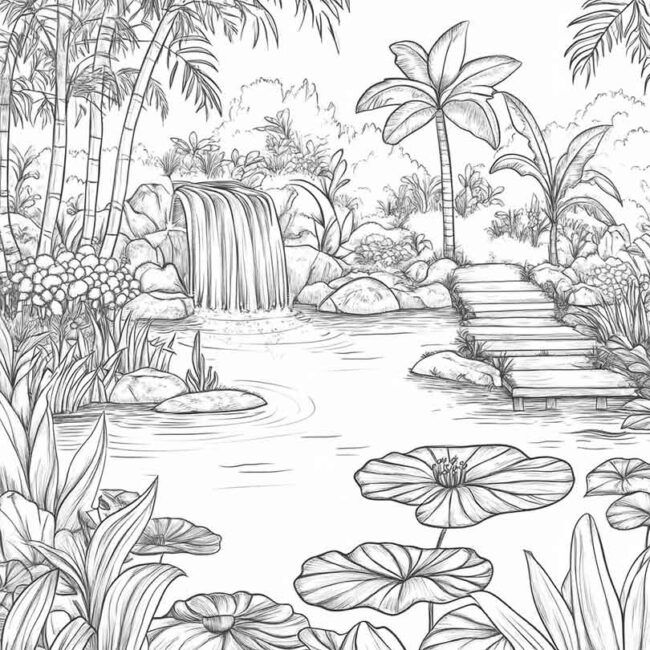 parque aquatico para colorir 10