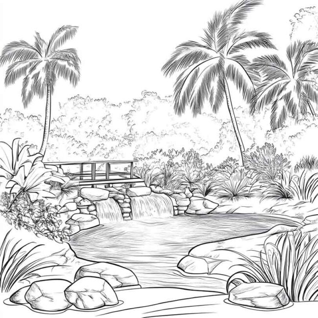 parque aquatico para colorir 2